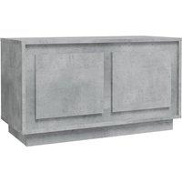 Berkfield Home TV Cabinet Concrete Grey 80x35x45 cm Engineered Wood | Size: 80 x 35 x 45 cm