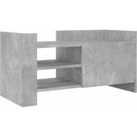 Berkfield Home TV Cabinet Concrete Grey 80x35x40 cm Engineered Wood | Size: 80 x 35 x 40 cm