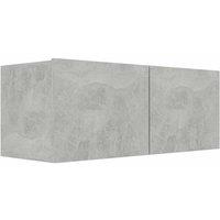 Berkfield Home TV Cabinet Concrete Grey 80x30x30 cm Engineered Wood | Size: 80 x 30 x 30 cm