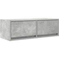 Berkfield Home TV Cabinet Concrete Grey 80x31x25.5 cm Engineered Wood