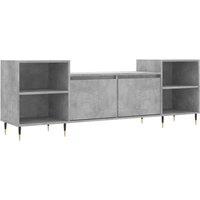 Berkfield Home TV Cabinet Concrete Grey 160x35x55 cm Engineered Wood | Size: 160 x 35 x 55 cm