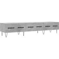 Berkfield Home TV Cabinet Concrete Grey 150x36x30 cm Engineered Wood | Size: 150 x 36 x 30 cm