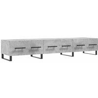Berkfield Home TV Cabinet Concrete Grey 150x36x30 cm Engineered Wood | Size: 150 x 36 x 30 cm