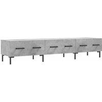 Berkfield Home TV Cabinet Concrete Grey 150x36x30 cm Engineered Wood | Size: 150 x 36 x 30 cm