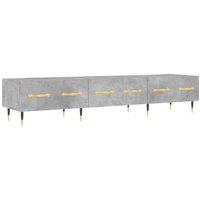 Berkfield Home TV Cabinet Concrete Grey 150x36x30 cm Engineered Wood | Size: 150 x 36 x 30 cm