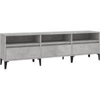 Berkfield Home TV Cabinet Concrete Grey 150x30x44.5 cm Engineered Wood