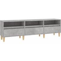 Berkfield Home TV Cabinet Concrete Grey 150x30x44.5 cm Engineered Wood