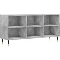 Berkfield Home TV Cabinet Concrete Grey 103.5x30x50 cm Engineered Wood