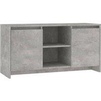 Berkfield Home TV Cabinet Concrete Grey 102x37.5x52.5 cm Engineered Wood