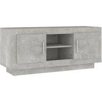 Berkfield Home TV Cabinet Concrete Grey 102x35x45 cm Engineered Wood | Size: 102 x 35 x 45 cm