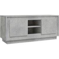 Berkfield Home TV Cabinet Concrete Grey 102x35x45 cm Engineered Wood | Size: 102 x 35 x 45 cm