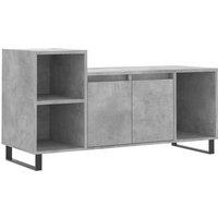 Berkfield Home TV Cabinet Concrete Grey 100x35x55 cm Engineered Wood | Size: 100 x 35 x 55 cm