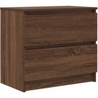 Berkfield Home TV Cabinet Brown Oak 60x35x54 cm Engineered Wood | Size: 60 x 35 x 54 cm