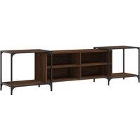 Berkfield Home TV Cabinet Brown Oak 203x37x50 cm Engineered Wood | Size: 203 x 37 x 50 cm