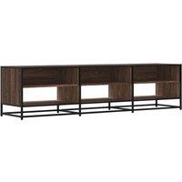 Berkfield Home TV Cabinet Brown Oak 180x40x46 cm Engineered Wood | Size: 180 x 40 x 46 cm