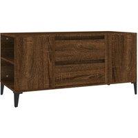 Berkfield Home TV Cabinet Brown Oak 102x44.5x50 cm Engineered Wood