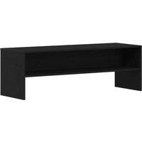 Berkfield Home TV Cabinet Black Oak 120x40x40 cm Engineered Wood | Size: 120 x 40 x 40 cm