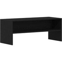 Berkfield Home TV Cabinet Black Oak 100x40x40 cm Engineered Wood | Size: 100 x 40 x 40 cm