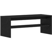 Berkfield Home TV Cabinet Black Oak 100x40x40 cm Engineered Wood | Size: 100 x 40 x 40 cm
