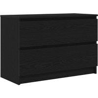 Berkfield Home TV Cabinet Black 80x35x54 cm Engineered Wood | Size: 80 x 35 x 54 cm