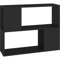 Berkfield Home TV Cabinet Black 80x24x63 cm Engineered Wood | Size: 80 x 24 x 63 cm