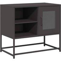 Berkfield Home TV Cabinet Black 68x39x60.5 cm Steel