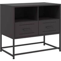 Berkfield Home TV Cabinet Black 68x39x60.5 cm Steel