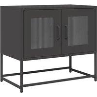 Berkfield Home TV Cabinet Black 68x39x60.5 cm Cold-rolled Steel