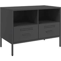 Berkfield Home TV Cabinet Black 68x39x50.5 cm Steel
