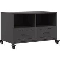 Berkfield Home TV Cabinet Black 68x39x43.5 cm Steel