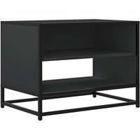 Berkfield Home TV Cabinet Black 61x40x46 cm Engineered Wood & Metal | Size: 61 x 40 x 46 cm
