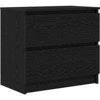 Berkfield Home TV Cabinet Black 60x35x54 cm Engineered Wood | Size: 60 x 35 x 54 cm