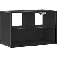 Berkfield Home TV Cabinet Black 60x31x39.5 cm Engineered Wood & Metal