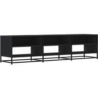 Berkfield Home TV Cabinet Black 180x40x46 cm Engineered Wood | Size: 180 x 40 x 46 cm