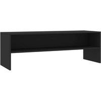 Berkfield Home TV Cabinet Black 120x40x40 cm Engineered Wood | Size: 120 x 40 x 40 cm
