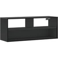 Berkfield Home TV Cabinet Black 100x31x39.5 cm Engineered Wood & Metal