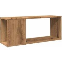 Berkfield Home TV Cabinet Artisan Oak 80x24x32cm Engineered Wood in Brown | Size: 80 x 24 x 32 cm
