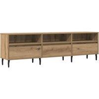 Berkfield Home TV Cabinet Artisan Oak 150x30x44.5 cm Engineered Wood in Brown