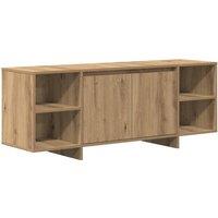 Berkfield Home TV Cabinet Artisan Oak 130x35x50 cm Engineered Wood in Brown | Size: 130 x 35 x 50 cm