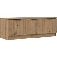 Berkfield Home TV Cabinet Artisan Oak 102x35x36.5 cm Engineered Wood in Brown