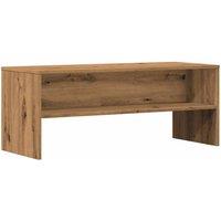 Berkfield Home TV Cabinet Artisan Oak 100x40x40 cm Engineered Wood in Brown | Size: 100 x 40 x 40 cm