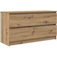 Berkfield Home TV Cabinet Artisan Oak 100x35x54 cm Engineered Wood in Brown | Size: 100 x 35 x 54 cm