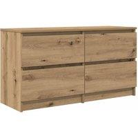 Berkfield Home TV Cabinet Artisan Oak 100x35x54 cm Engineered Wood in Brown | Size: 100 x 35 x 54 cm