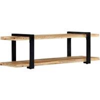 Berkfield Home TV Cabinet 130x40x40 cm Solid Mango Wood in Brown | Size: 130 x 40 x 40 cm