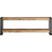 Berkfield Home TV Cabinet 120x30x40 cm Rough Mango Wood in Brown | Size: 120 x 30 x 40 cm