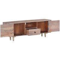 Berkfield Home TV Cabinet 118x30x40 cm Solid Acacia Wood in Brown | Size: 118 x 30 x 40 cm