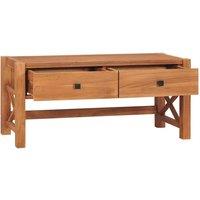 Berkfield Home TV Cabinet 100x40x45 cm Teak Wood in Brown | Size: 100 x 40 x 45 cm