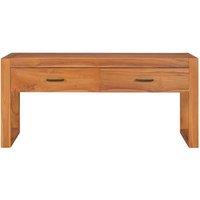 Berkfield Home TV Cabinet 100x40x45 cm Teak Wood in Brown | Size: 100 x 40 x 45 cm