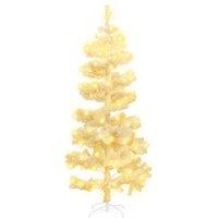Berkfield Home Swirl Pre-lit Christmas Tree with Stand White 150 cm PVC