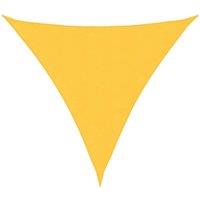 Berkfield Home Sunshade Sail Oxford Fabric Triangular 6x6x6 m Yellow